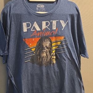 Star Wars Blue Chewbacca Party Tee